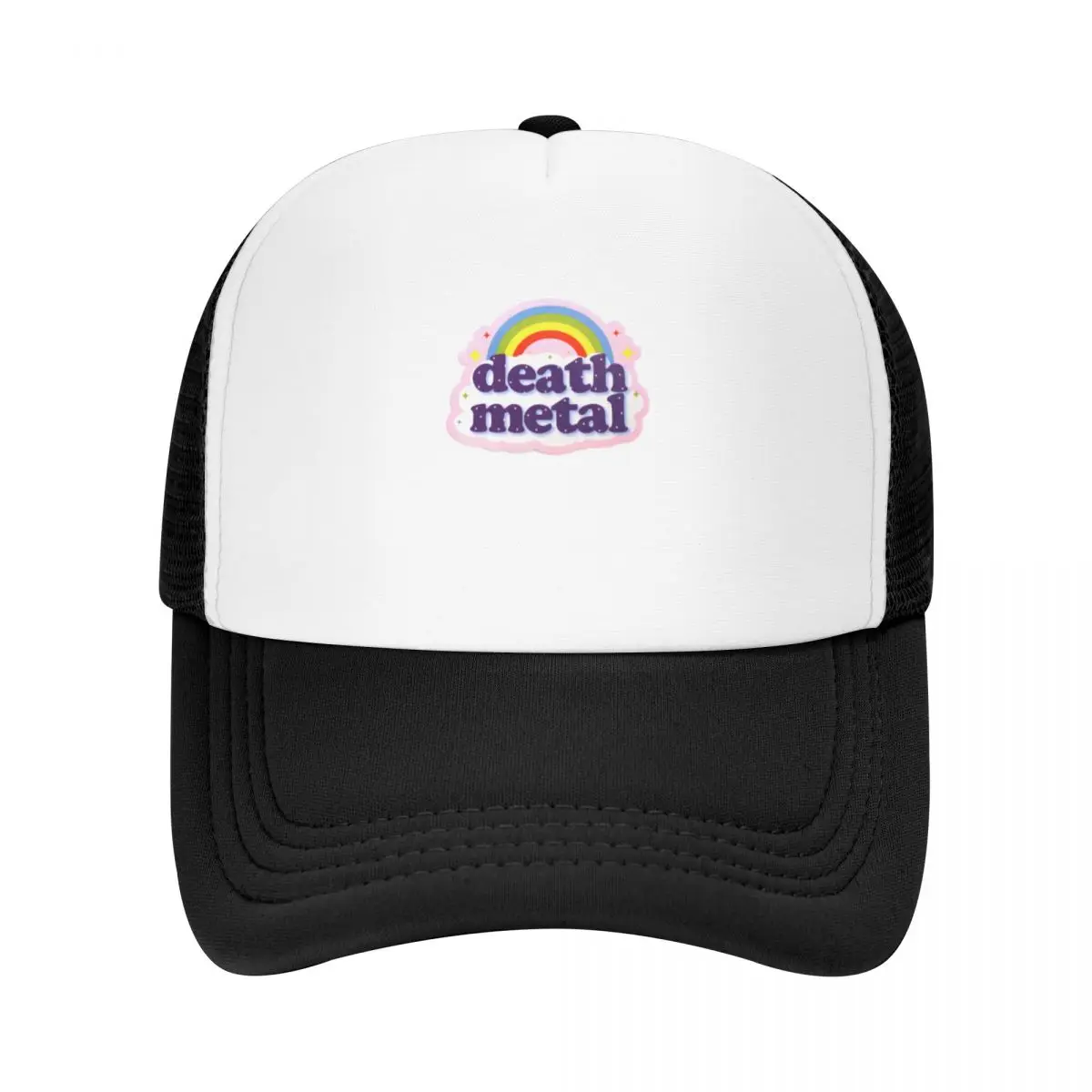 

Death metal rainbow Baseball Cap Vintage Christmas Hat birthday Funny hats Caps Women Men's