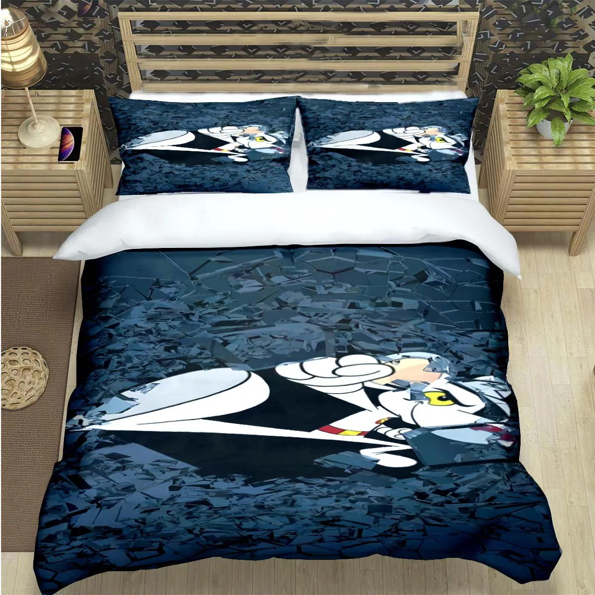 Popular Cartoon D-Danger Mouse Print Bedding Sets Bed Supplie Set  Comforter Set  Teens Girls Twin Single Kid Gift