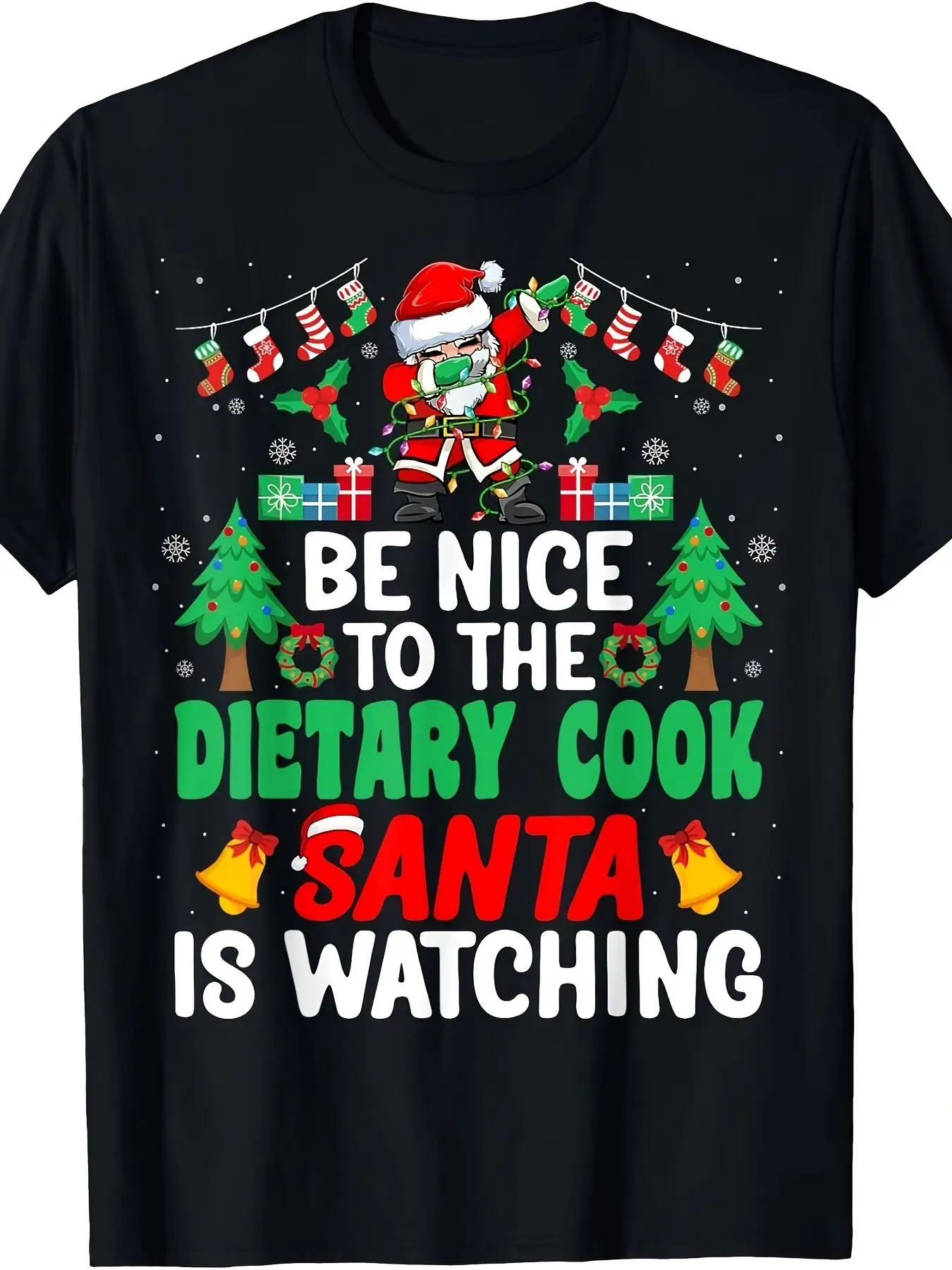 

Be Nice to the Food Service Staff - Food Service Staff Christmas T-Shirt - 100% Cotton 220g