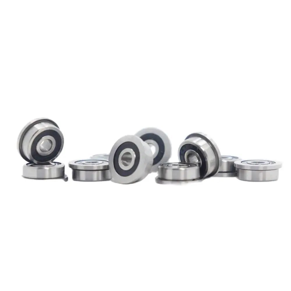 10Pcs MF105 RS Bearing 5*10*4 mm ABEC-7 Voron 3D Flanged Bearing MF105-2RS Ball Bearings MF105RS 3D Print Bearings