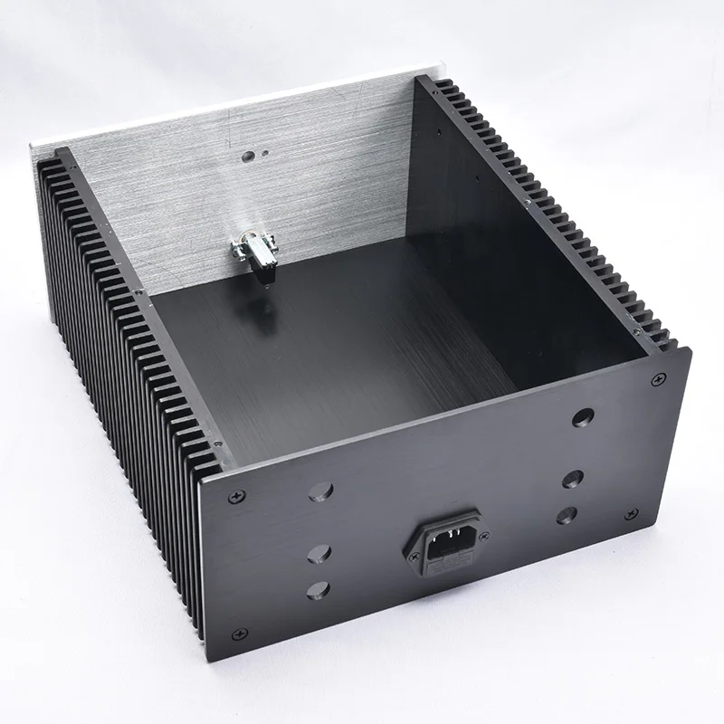 Factory Machining Services Custom Aluminum HiFi Class D Power Amplifier Enclosure with 200W Max Output and Low Distortion