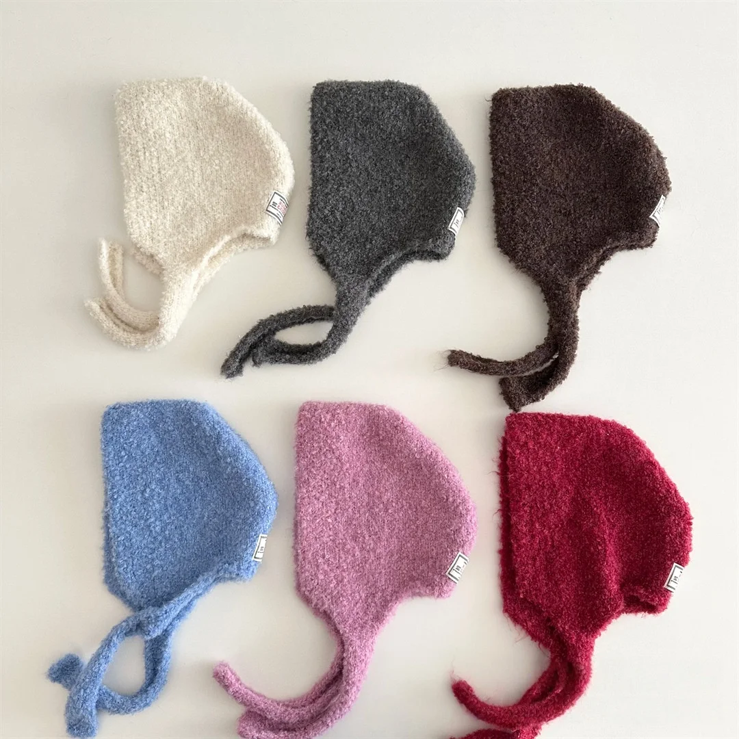 

Fluffy Ear Flap Hat Street Style Adjustable Tie Windproof Gender Neutral One Size Cozy Beanie for Boys Girls