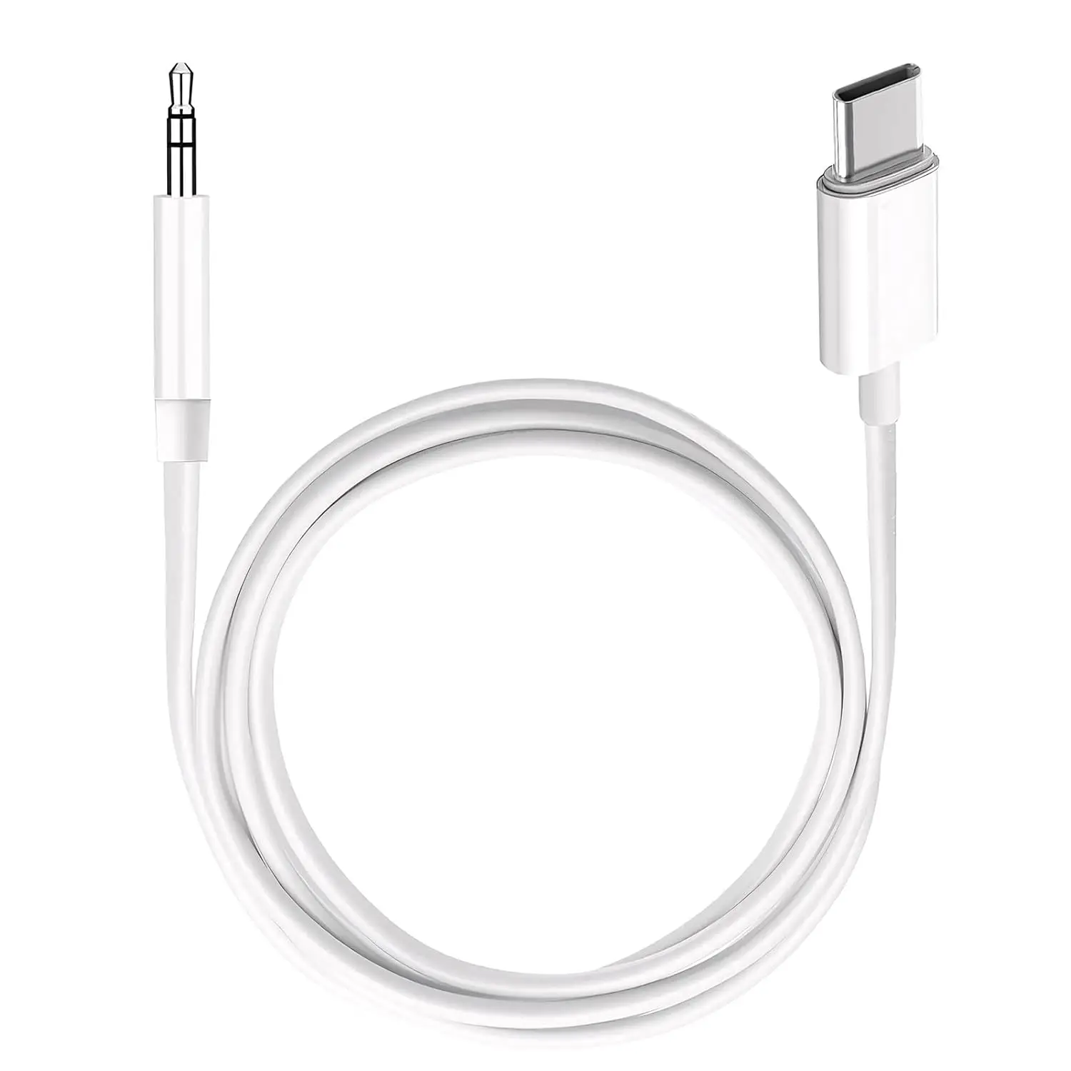 10개입 스테레오 USB C to 3.5mm 오디오 AUX 잭 케이블 3.3피트 아이폰 15/15 프로 맥스, 삼성 갤럭시 S23, S22, 노트 20 호환