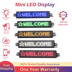 Neuled-Affichage LED pour Vitres de Voiture, 23cm, Message Défilant Programmable, Bluetooth, pour Taxi, Magasin, Restaurant