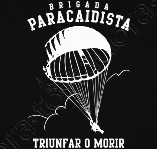 Bripac Paracaidas Motto: Win or Dead Spanish Paratrooper Brigade T-Shirt. Summer Cotton Short Sleeve O-Neck Mens T Shirt New