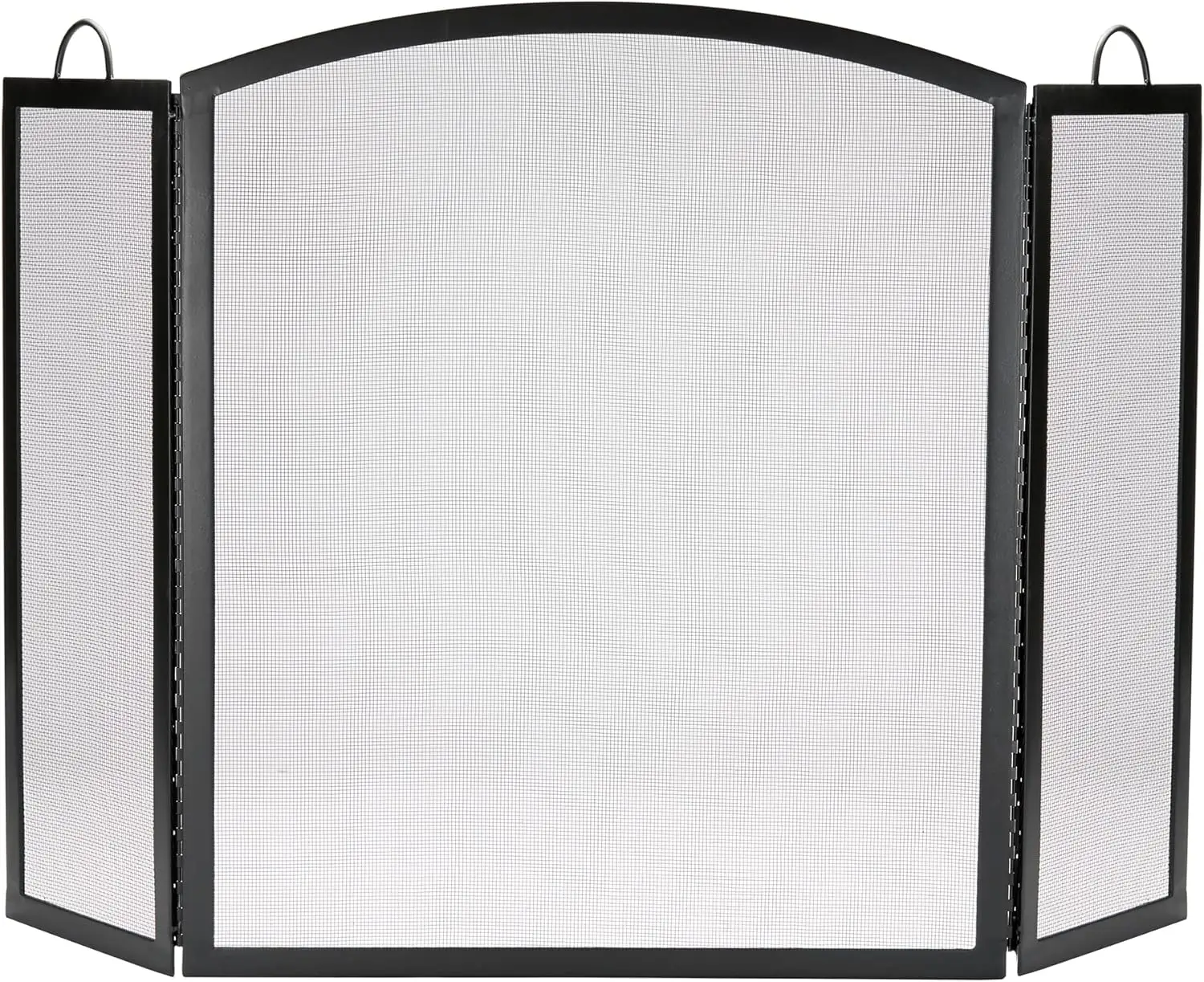 

, S-1507, большой 3-кратный черный камин из кованого железа с верхней частью свода стопы