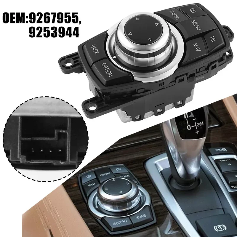 9253944 4 PIN Brand-New Media Switch Controller Joystick Knob Switch Joystick for BMW 1 3 5 Series F10 F11 F30 F20 9267955