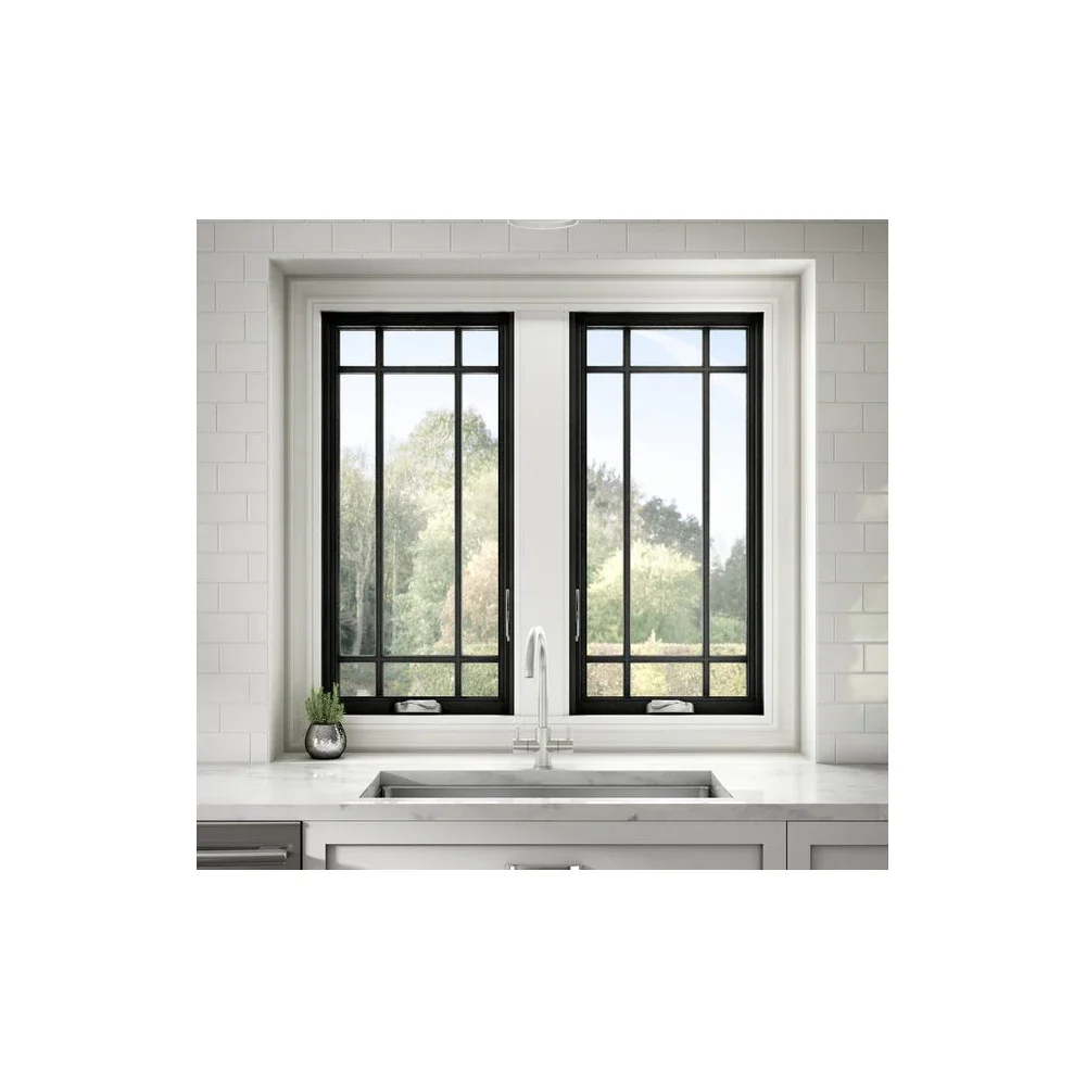 *R# New modern popular aluminium soundproof windows aluminum energy efficient casement windows