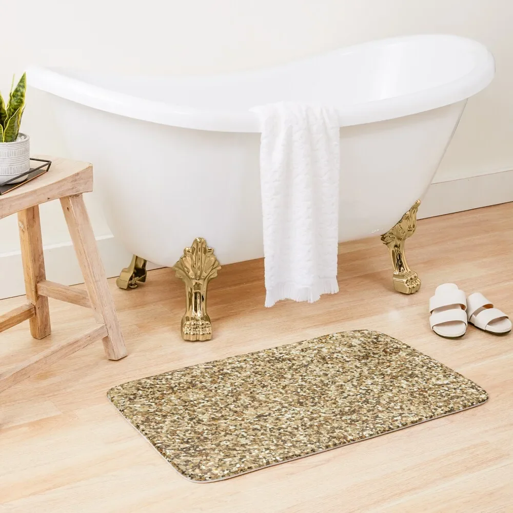Golden Glamour Bath Mat Carpet Carpet Carpet Modern Bathroom Accessories Mat