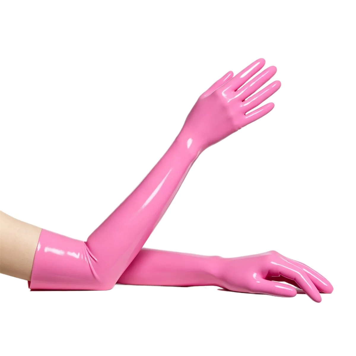 Latex-Fünf-Zehen-Gummisocken, glänzende, knöchellange Gummisocken
