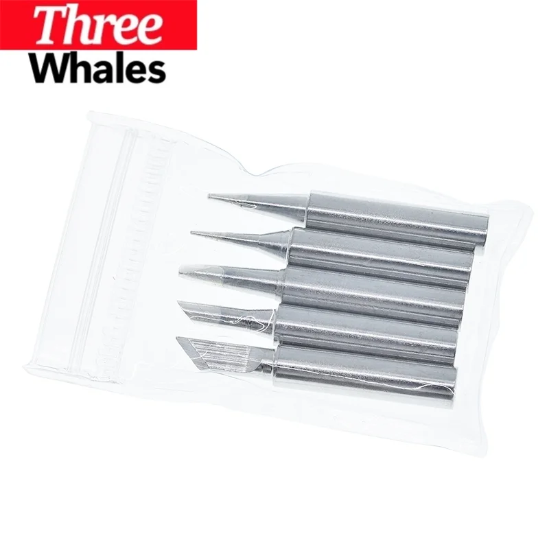 THR 1set=5Pcs I+B+K+2.4D+3C Soldering Iron Pure 900M Soldering Iron Head Set Inside Hot Bare Copper Electric Soldering Iron Tip