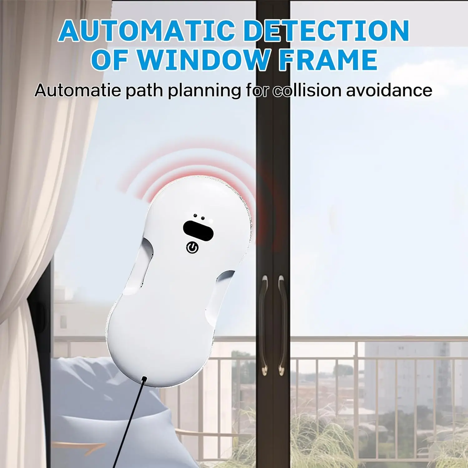 2026 New Upgrade Window Cleaning Robot, Automatic Cleaner with Dual, Vacuum 2800pa Suction, Electric Cleaner withUps