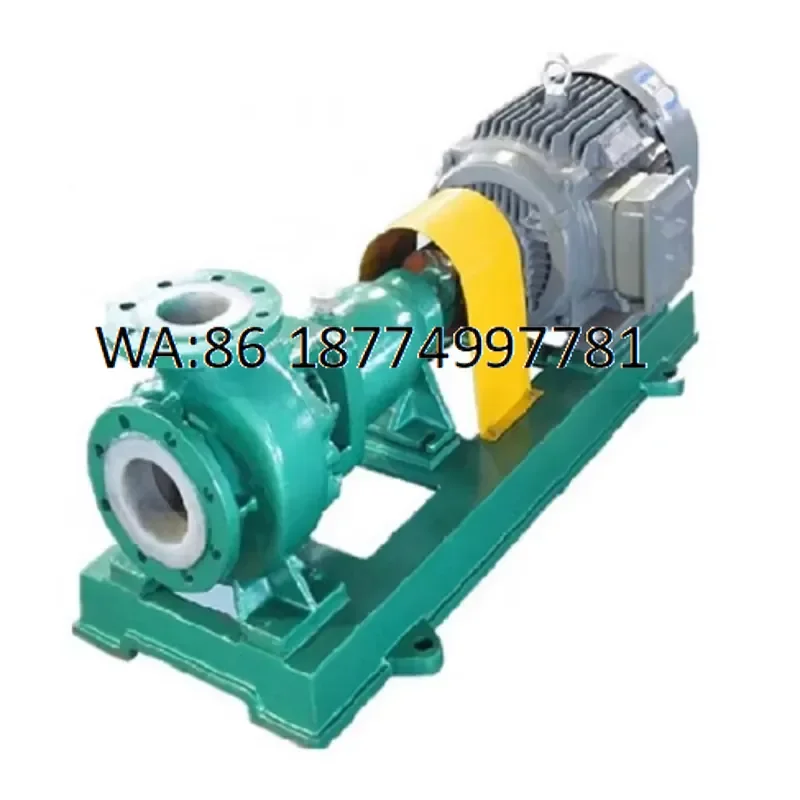 custom IHF Fluoroplastic Chemical Pump Corrosion Resistant Centrifugal Pump for Acid Alkali Wastewater High Performance