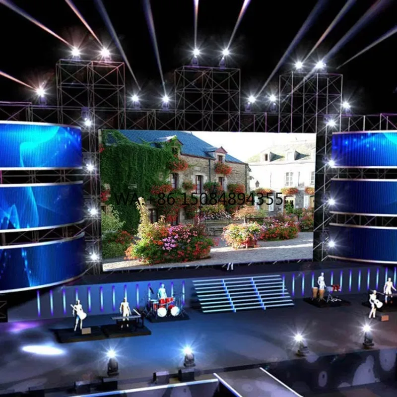 

High Quality P3.91mm Rental LED Board 7680Hz Refresh Rate Stage LED Video Wall for Church Wedding Event Concert Full Color HD