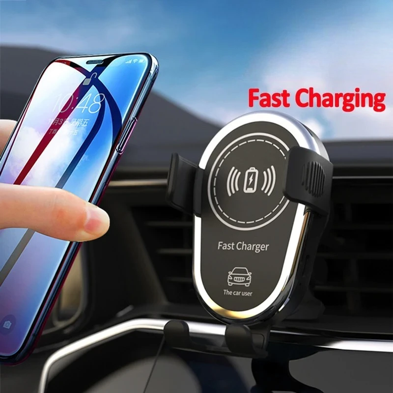 Wireless Fast Charger Car Mount Air Vent Mobile Phone Holder