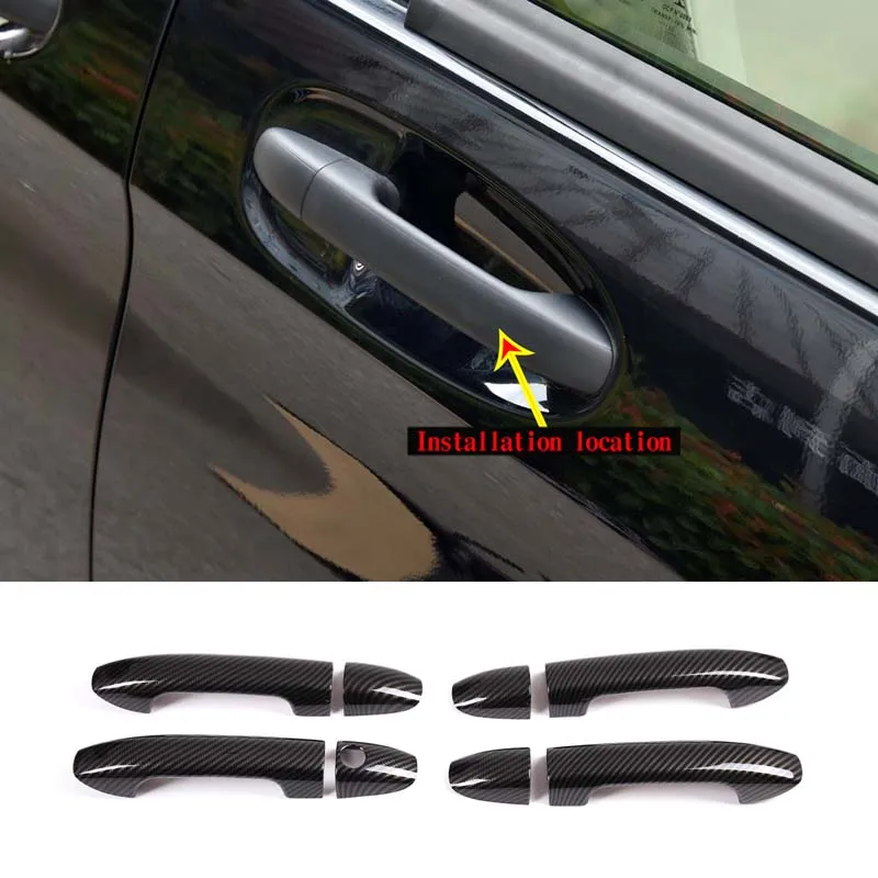 

For 2016-2021 Mercedes-Benz Vito ABS carbon fiber car outer handle protective cover sticker car exterior detail accessories