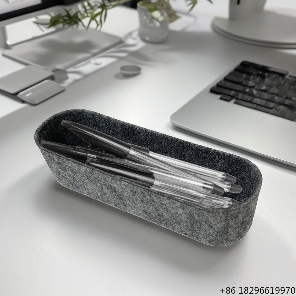 Desk Drawer Organizer Trays Storage Baskets Versatile Makeup Home Drawer Dividers Pencil case Felt Storage Box