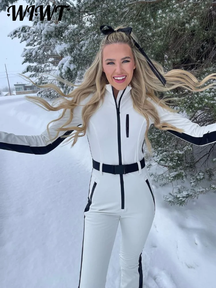 Why the 2025 Patchwork Ski Jumpsuit Is the Ultimate Sexy Ski Suit for Women  on AliExpress