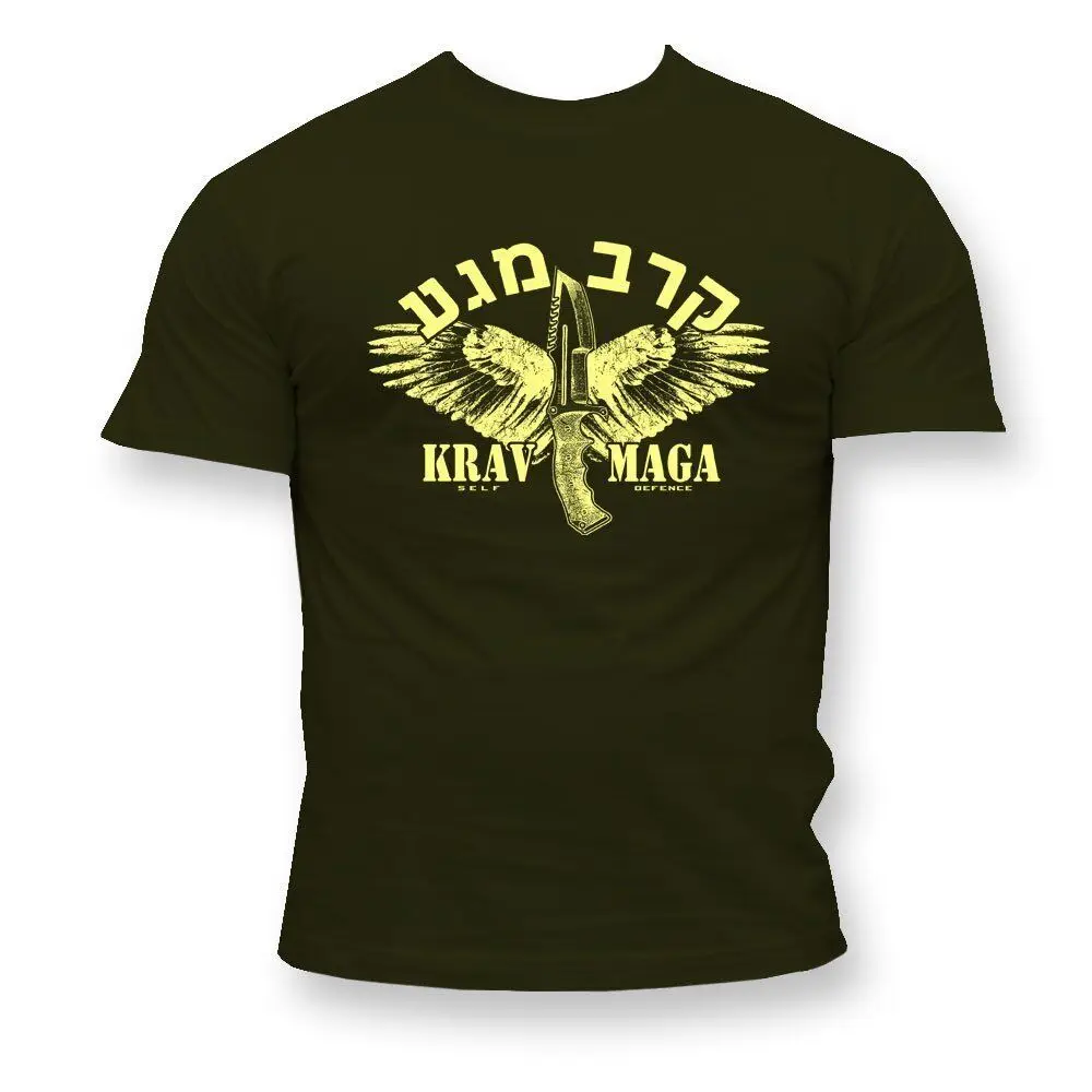 

Israeli Krav Maga Self-defense System MMA Gym Combat Training T-Shirt 100% Cotton O-Neck Short Sleeve Summer Casual Mens T-shirt