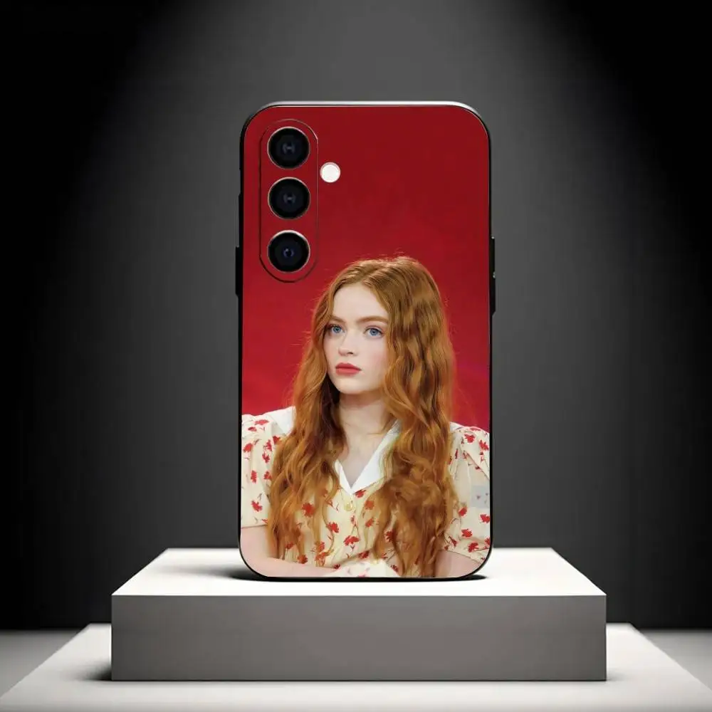 Custodia per telefono A-Actor Sadie Sinkjpg per Samsung Galaxy A73, A72, A71, A70, A53, A52, A51, Altri Soft Black Shell