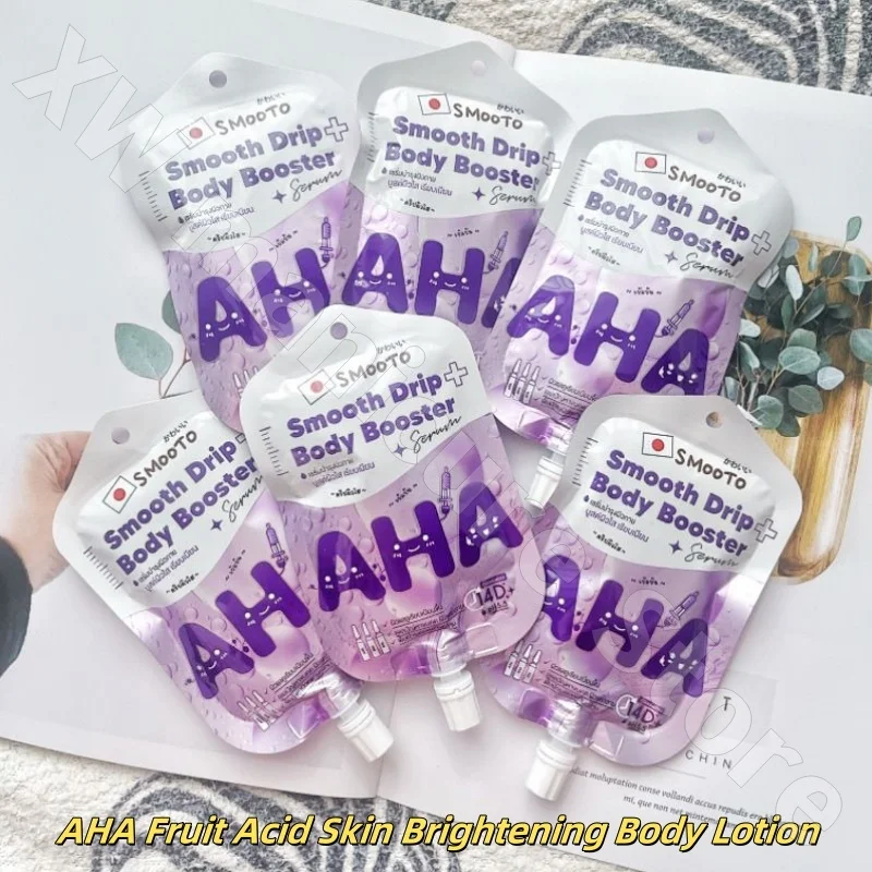 Thai Smooto Body Lotion Brightening Skin Tone Vitamin C Lemon Moisturizing Moisturizing Non-Sticky Portable Pack 50g