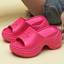 Summer Women Platform Slippers Personalized Design EVA Sandals Garden Shoes Vacation Slides Outdoor Slippers Casual Indoor Shoes