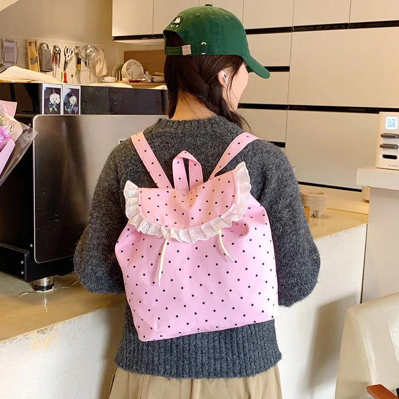 

2025 New High-Value Cute Girl Large Capacity Floral Backpack Fresh Versatile Casual Commuter