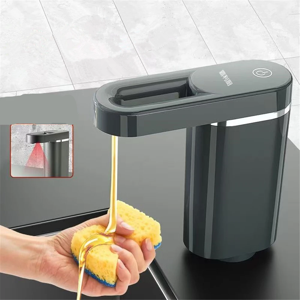 タッチレスセンサー自動液体石鹸ディスペンサー電気usbプラグインキッチンシンク浴室カウンタートップハンドサニタイザーディッシュソープ