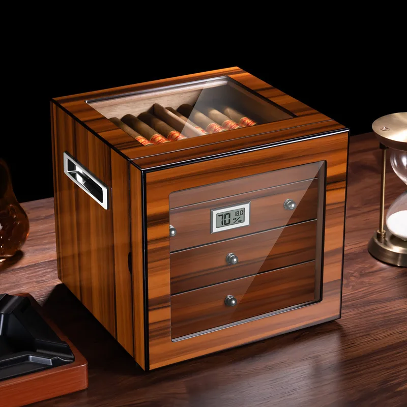 

Spanish Cedar Wood Cigar Humidifier Moisturizer Home Moisturizer Independent Large Capacity Cigar Case Cigarette Case