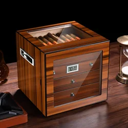Spanish Cedar Wood Cigar Humidifier Moisturizer Home Moisturizer Independent Large Capacity Cigar Case Cigarette Case
