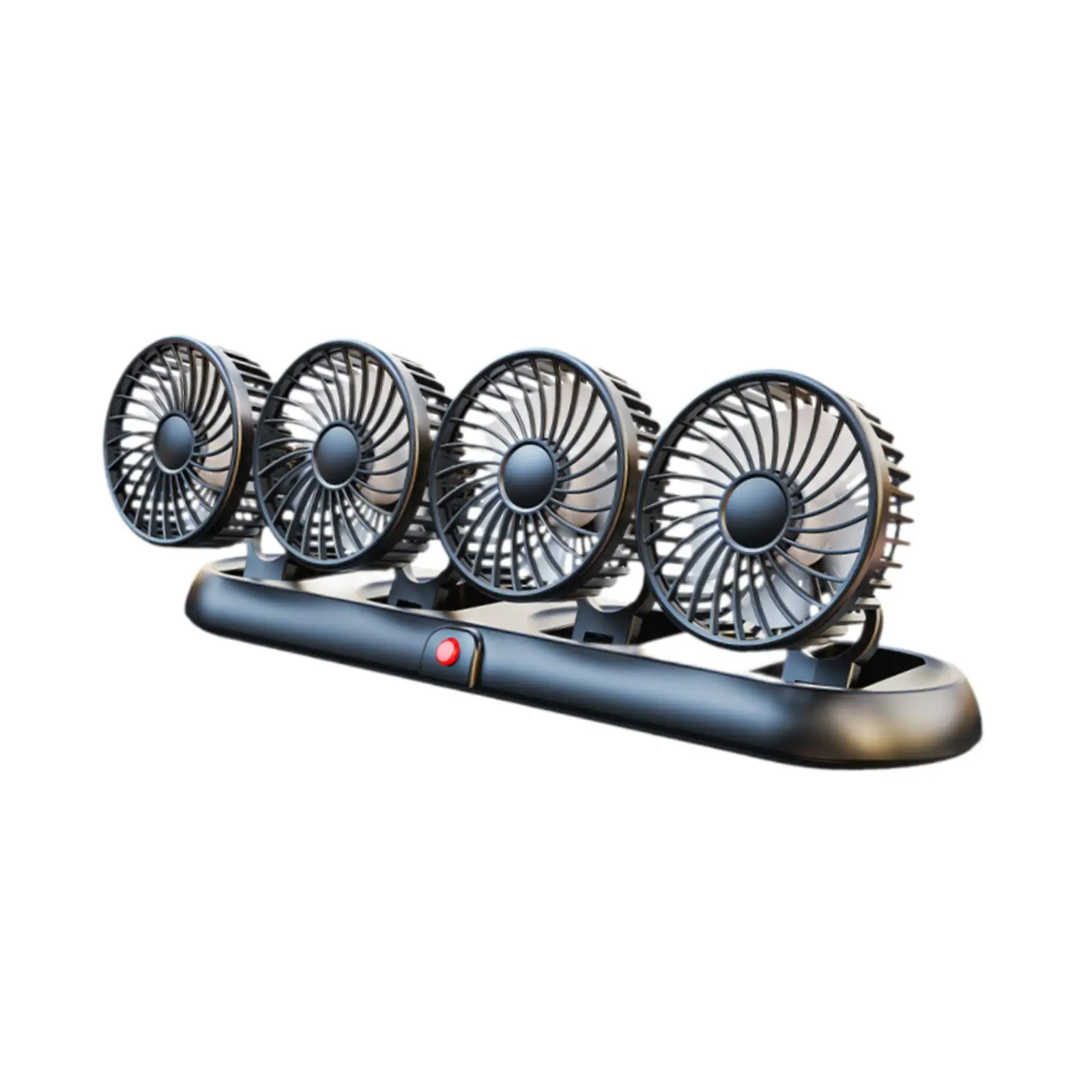 

4 Head 5V USB Car Cooling Fan Portable Foldable for SUV RV Multipurpose