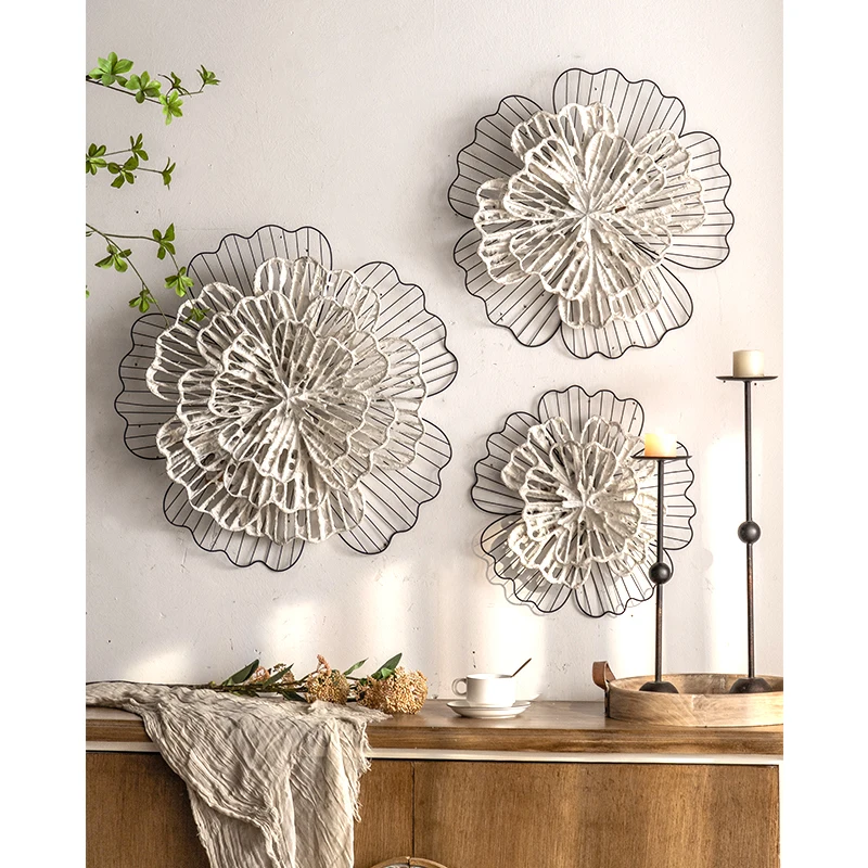 White Paper and Iron Flower Wall Art Deco Desert Table Prom Background Graduation Anniversary Birthday Baby Shower Sweet