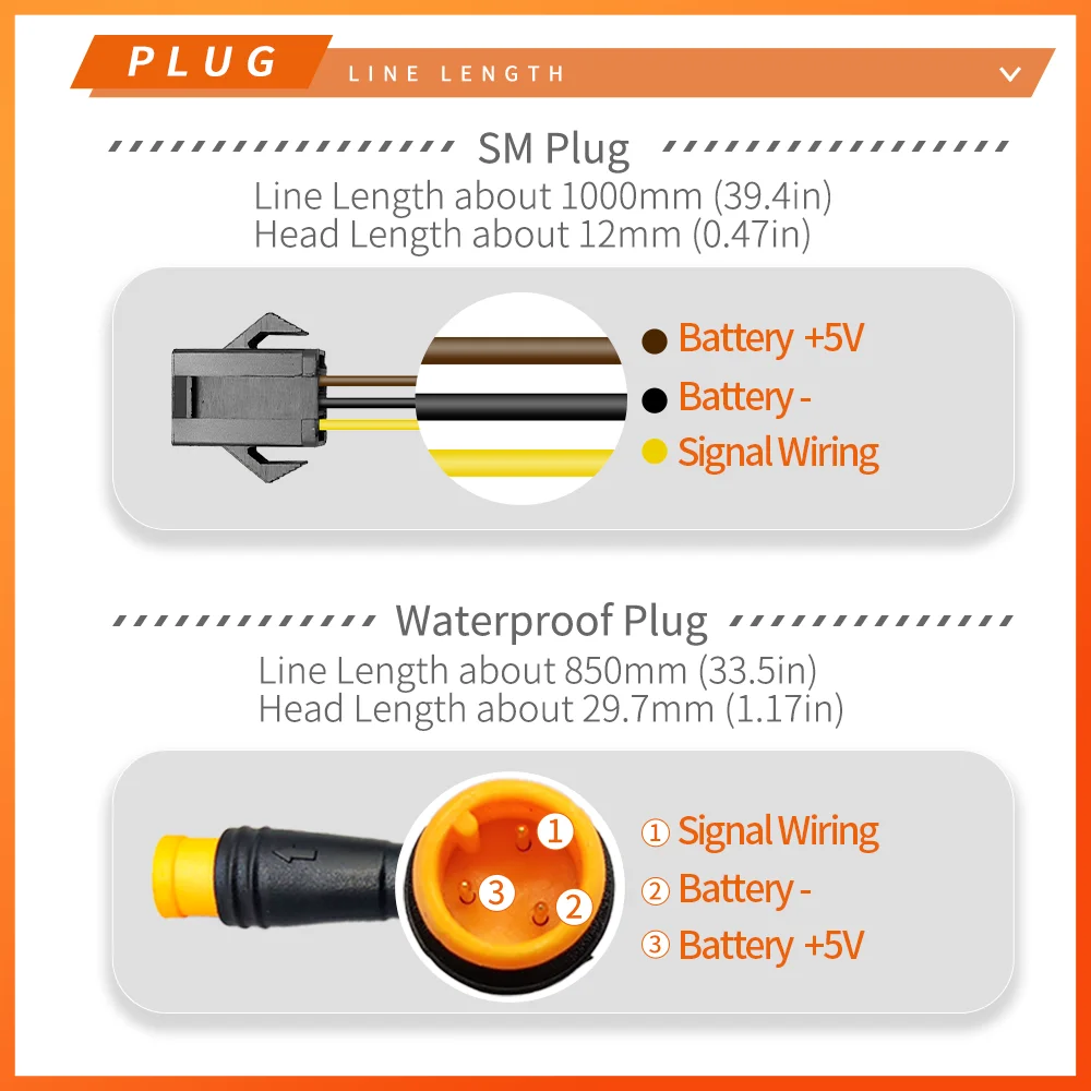 Ebike KT PAS Pedal Assistant Sensor BZ-4/V12L/D12L/10C 8/12 Magnet Ebike 36V/48V/52V PAS for Electric Bicycle Conversion Kit