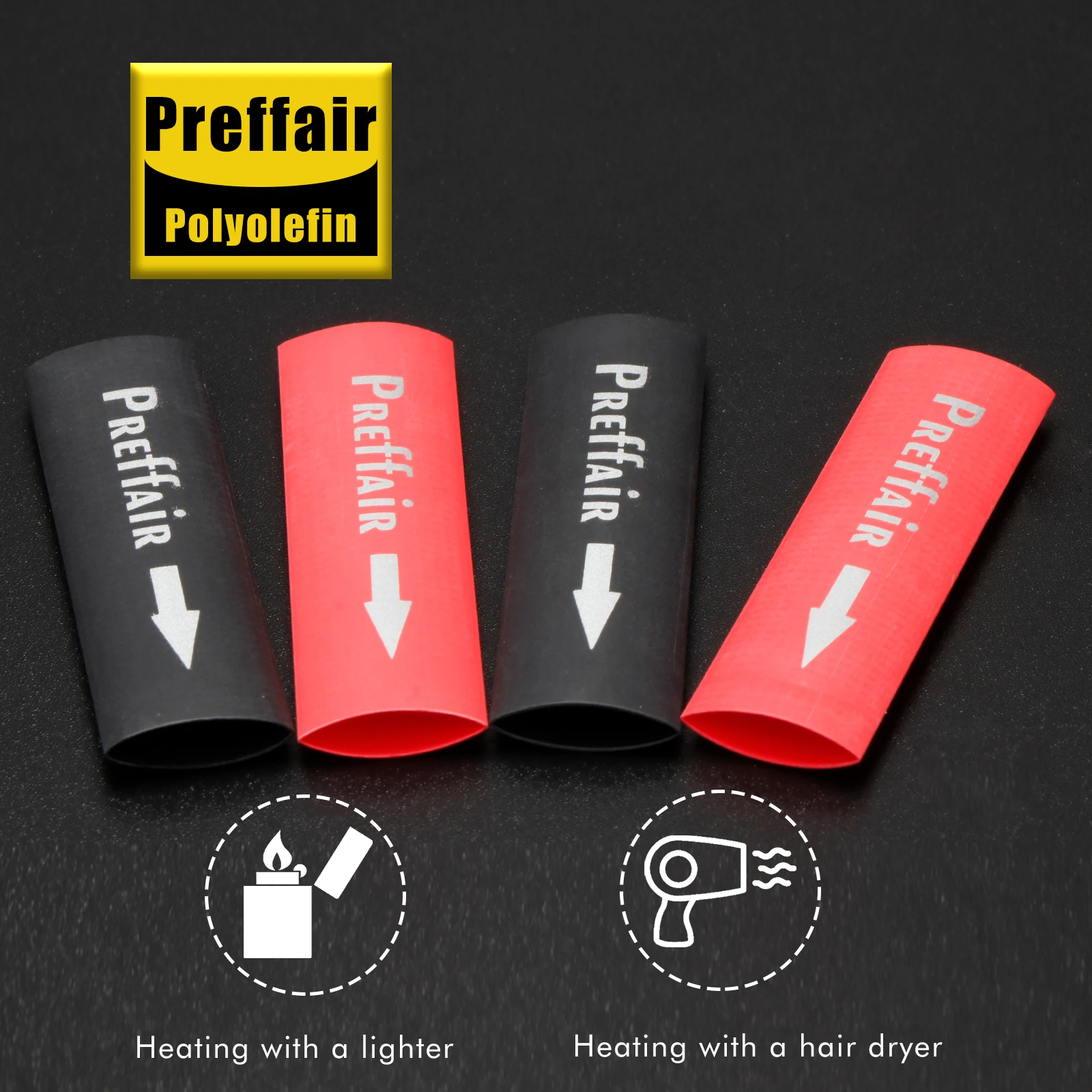 

4PCS Audiophile Heat Shrink Tube 10/14/18mm Insulated Sleeving Tubing Fit To DIY Speaker Audio Cable