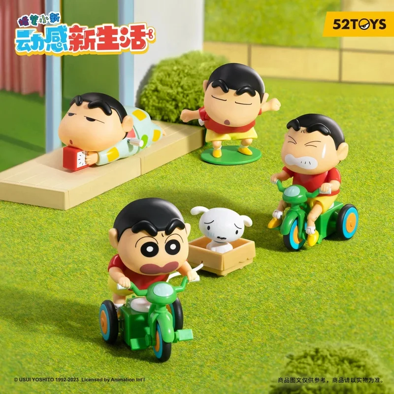 Crayon Shinchan Blind Box Dynamic Shin-Life Series Toys Mystery Box Mistery Caixa Action Figure Surpresa Model Birthday Gift