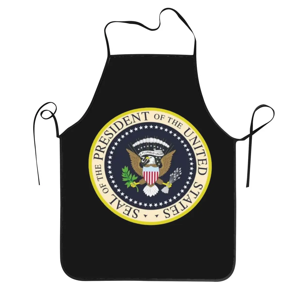 Seal Of The President Of The United States Aprons Chef Baking Tablier Sleeveless Bib Kitchen Cleaning Pinafore