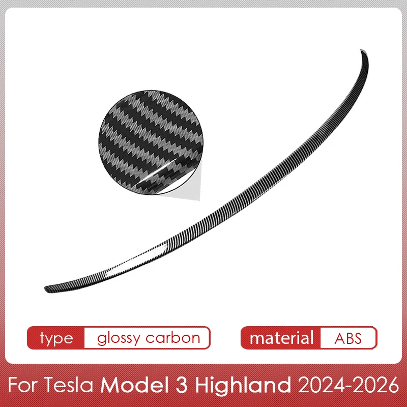 Spoiler voor Tesla Model Y Juniper Accessoires Spoilers Vleugels voor Tesla Model 3 Highland Accessoires 3/Y 2017-2026 ABS Materiaal