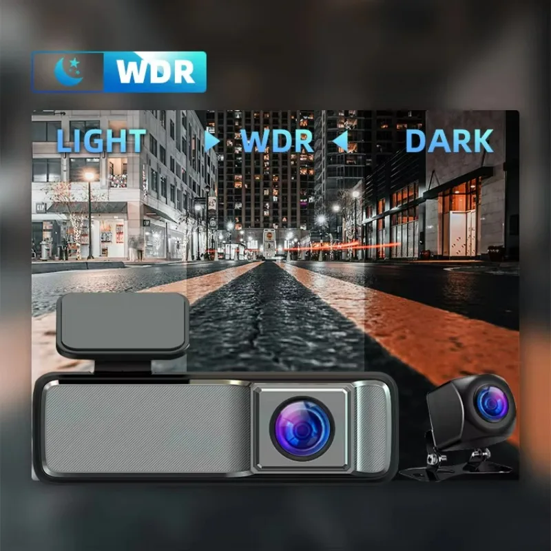 Mini Convenient Universal Dashboard Camera Full Color Night Vision Dvr 2K + 1080P Dual Lens Wireless Application Car Black Box