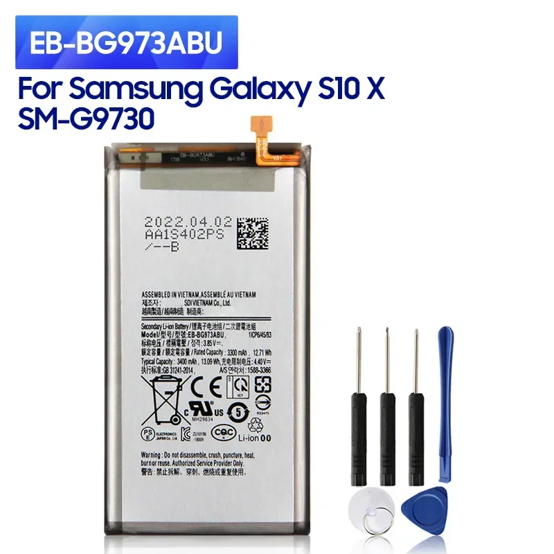 NEW Replacement Phone Battery EB-BG973ABU For Samsung Galaxy S10 SM-G9730 SM-G973F/DS SM-G973U SM-G973W EB-BG973ABE 3300mAh