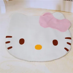 Tapete Sanrio Hello Kitty dos desenhos animados, cabeça grande fofa, antiderrapante, decoração macia do quarto, decoração miniso, presentes de aniversário para menina 10 principais vendas tapetes da hello kitty - №8