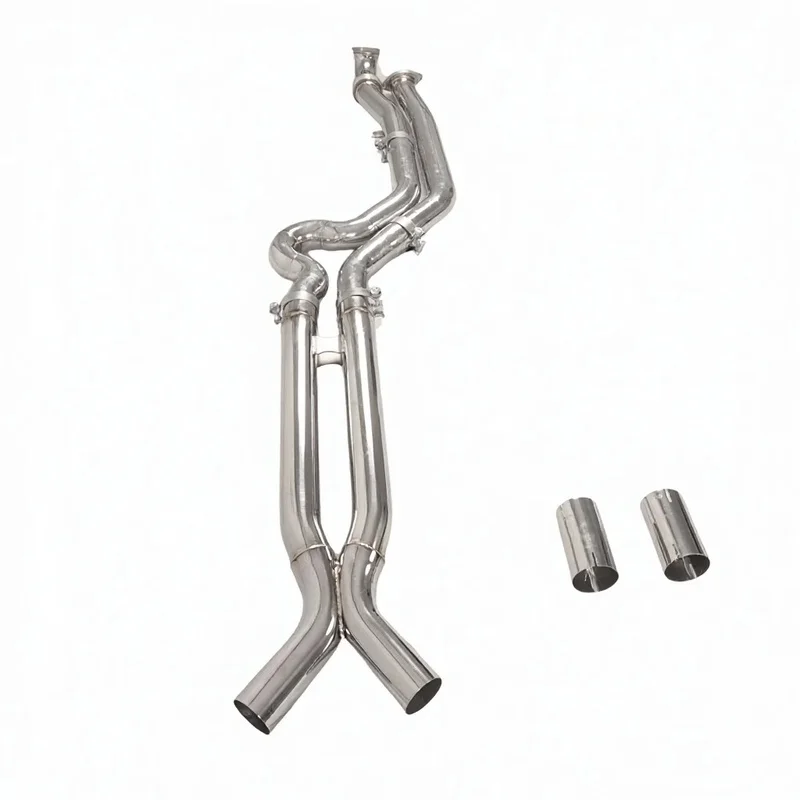High-performance Stainless Steel Middle Section Exhaust Pipe M3 G80 M4 G82 3.0T 2019-2024 Resonator Upgrade Sound Wave