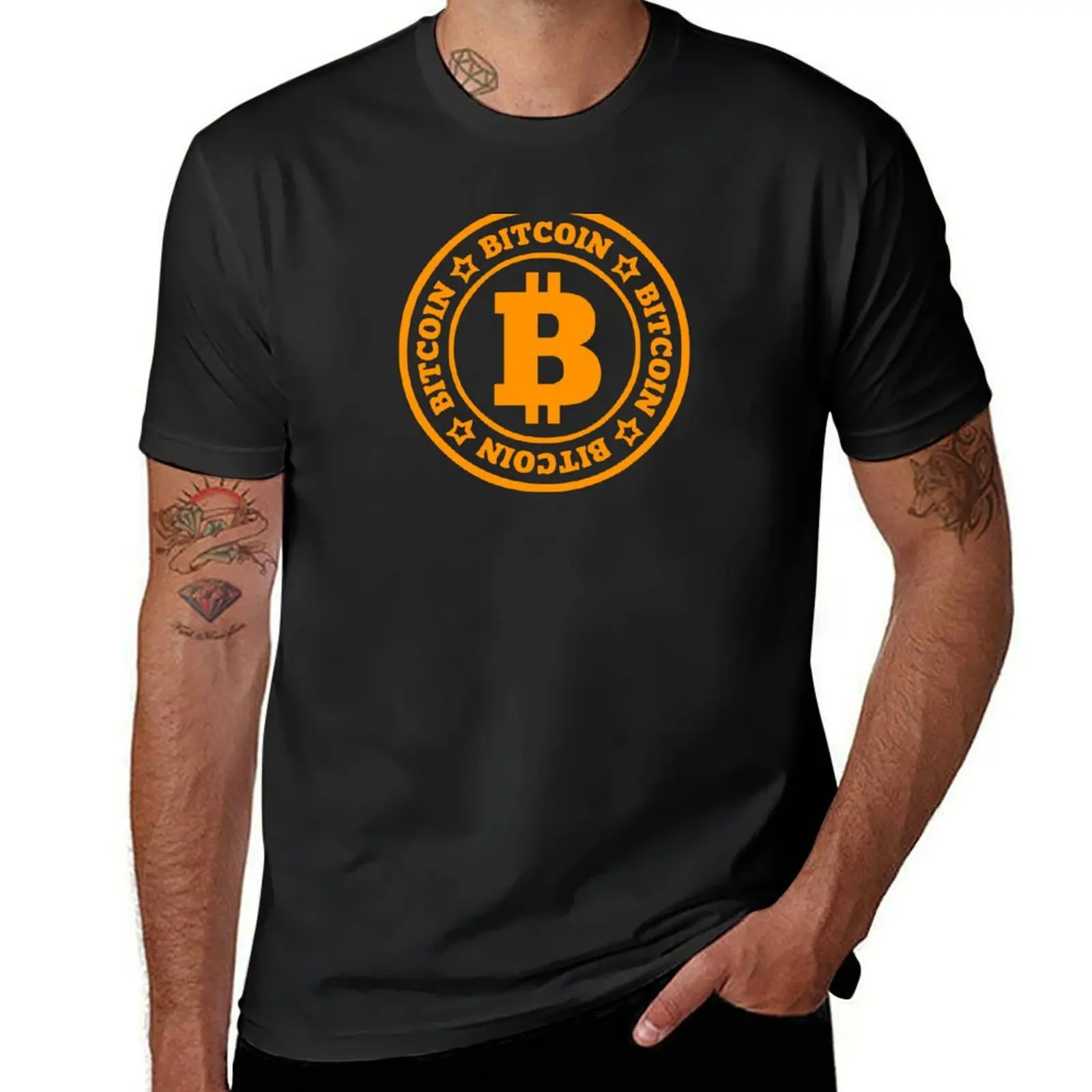 Bitcoin T-Shirt plus size tops sports fans mens tall t shirts