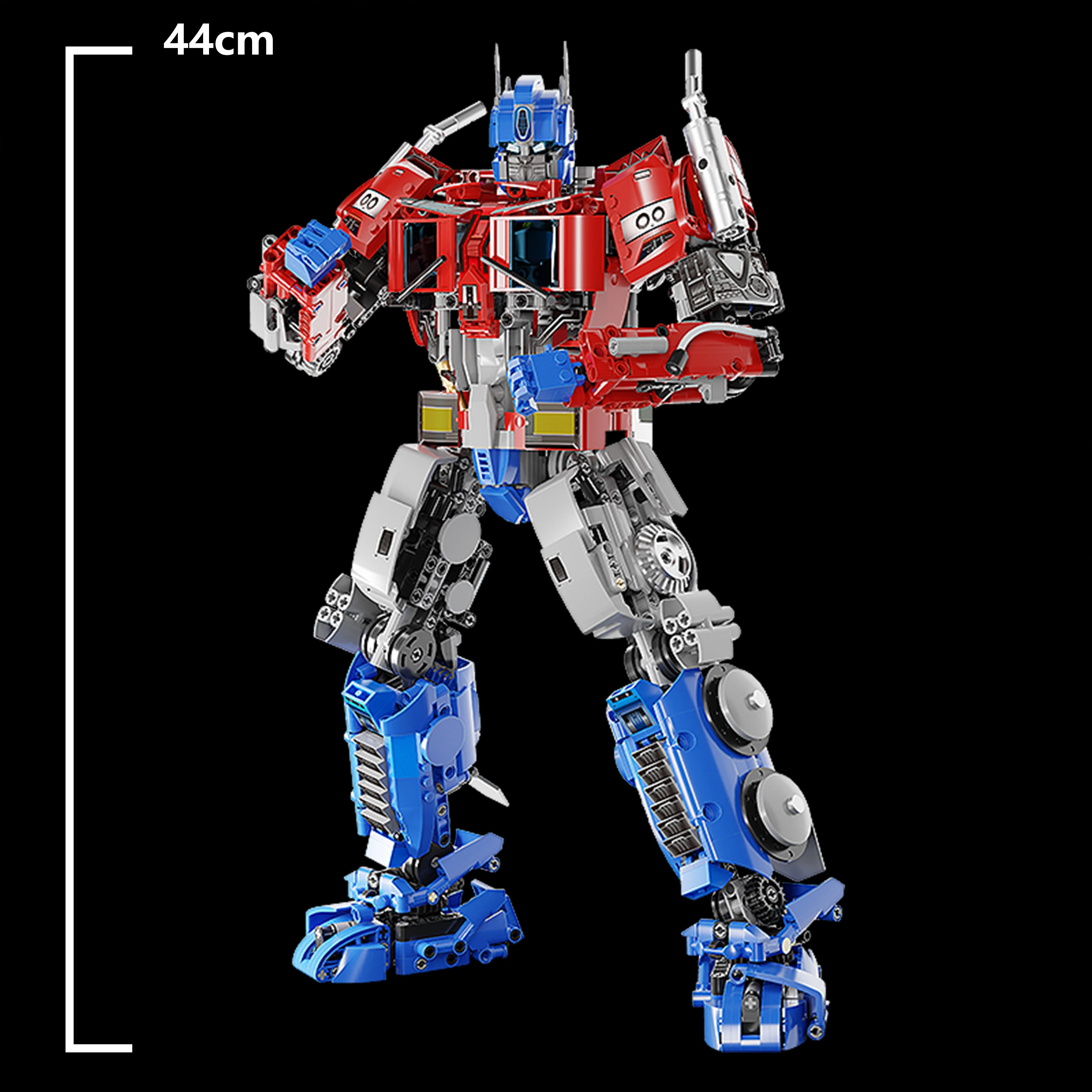 Kit de modelo de guerrero Mecha líder de 1976 Uds., juego de bloques de construcción de Robot de Pose de pie, juguete de exhibición de montaje DIY, regalo para coleccionistas