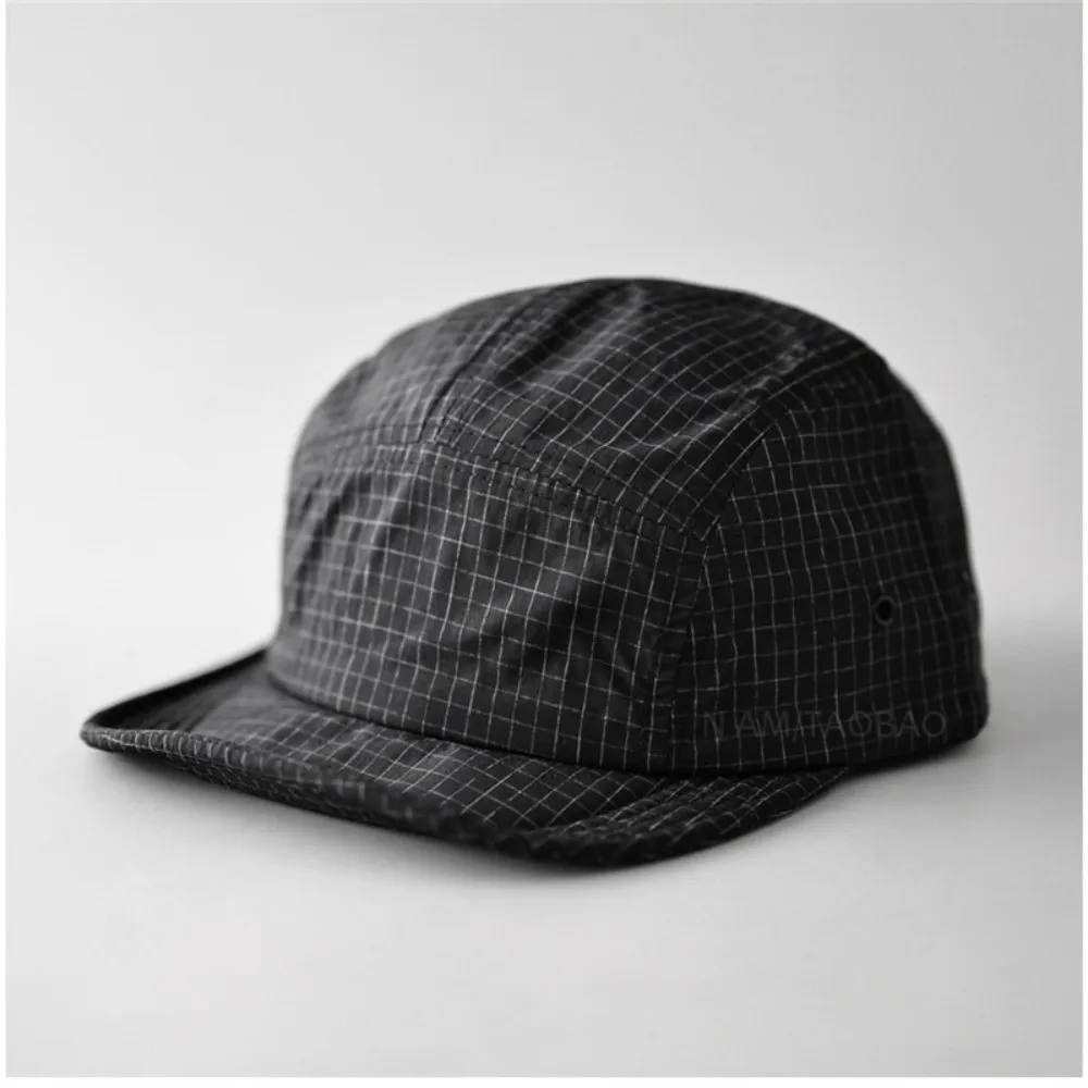 

Plaid Pattern Baseball Cap Breathable Thin Material Soft Brim Baseball Cap Soft Brim Adjustable Lightweight Baseball Cap