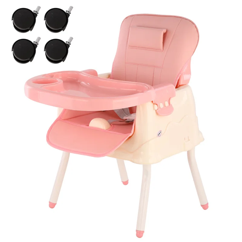 2022 New Baby Dining Chair Portable Bb Stool Children\'s Dining Chair Foldable Baby Dining Chair Home Dining Table Learning Seat