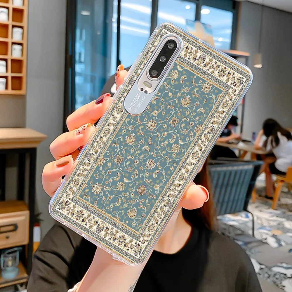 Funda de teléfono con alfombra persa para Samsung, S21, A10, Redmi Note 7, 9, Huawei P30Pro, Honor 8X, 10i