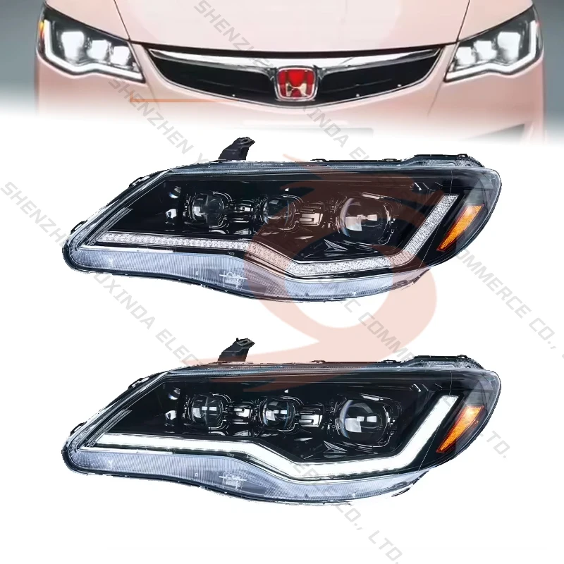 

High Quality Auto Headlights Suitable for FD2 2012-2015 Car Head Lights Front Lights Led Daytime Running Light 12-15