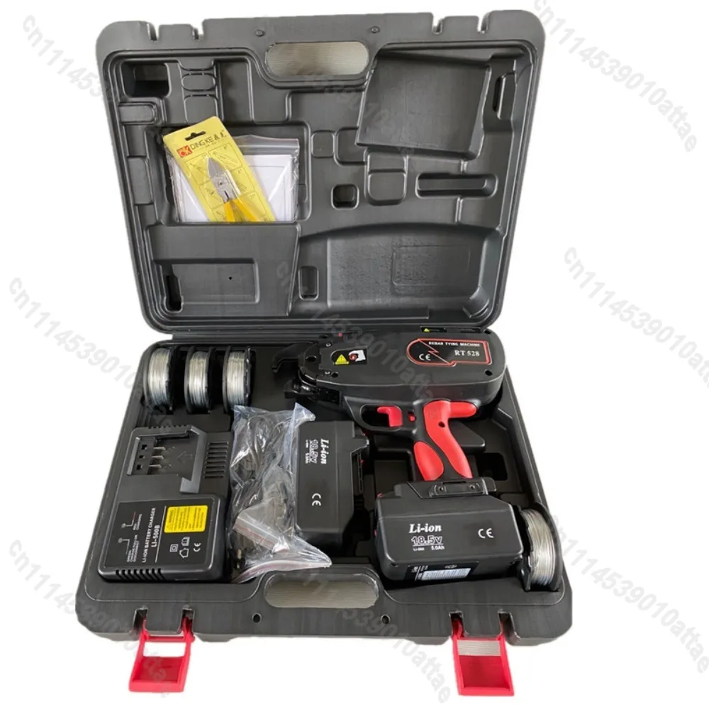 Handheld Rebar Tying Machine 18.5V Lithium Electric Steel Bar Binding Tool For Building Bridge Construction Site Work