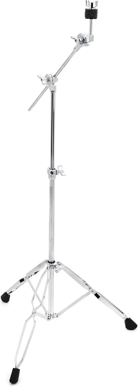 

Lightweight Double Braced Boom Cymbal Stand with Hideaway Tilter, Geared Adjustment, Hinged Height Control for Drum Kits