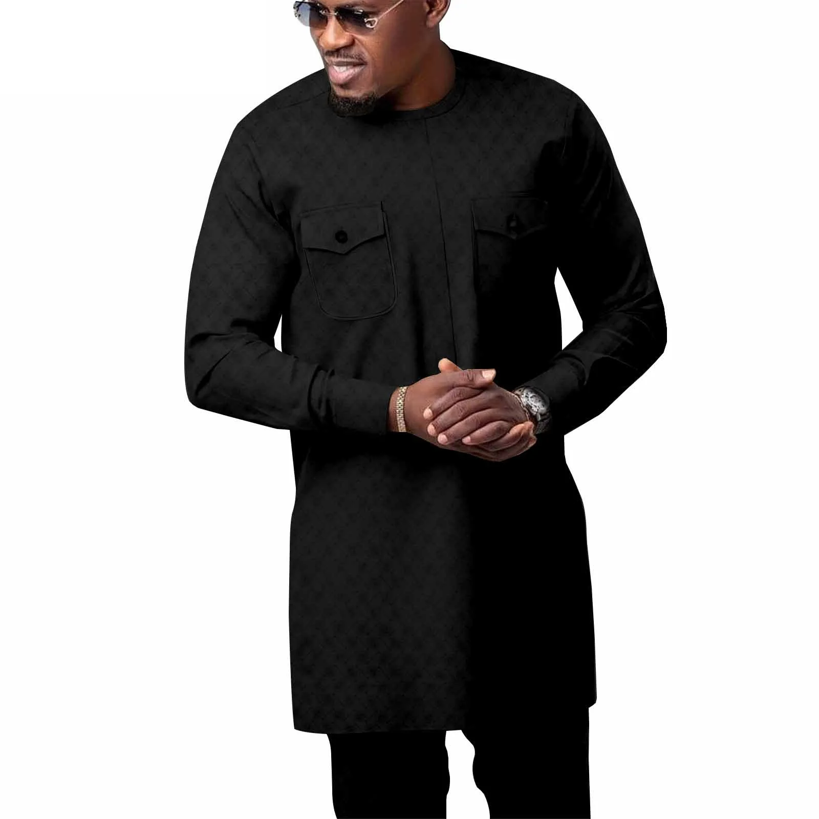 Venda! Novo kaftan elegante terno masculino africano de duas peças vestido agbada jaqueta e calças de casamento terno de casamento estilo étnico africano